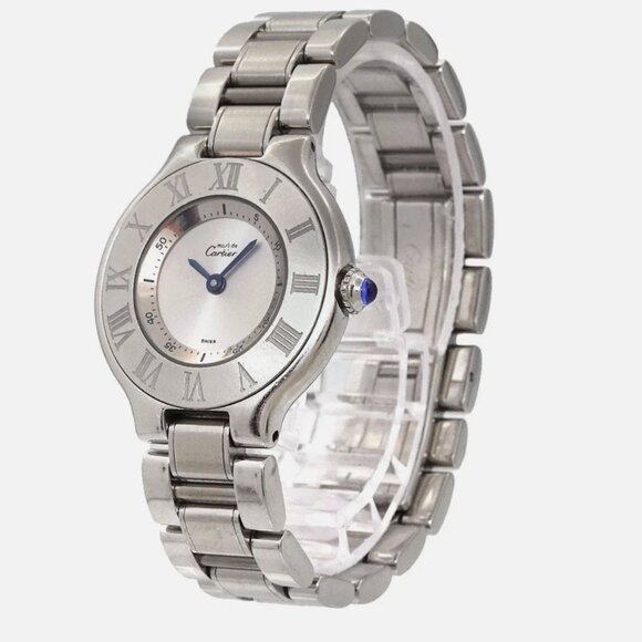 Cartier Must 21 31mm Ladies Quartz Silver Dial Watch main image 6